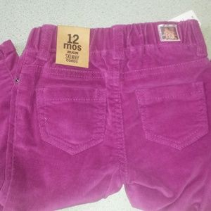 NEW Ruum Skinny Cords Pink 12 Months